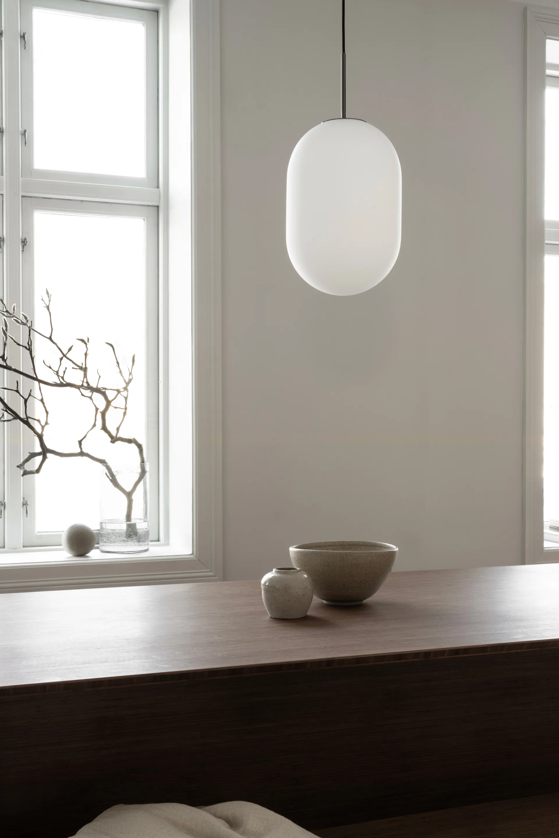 Lampadario Noor L Ø24 cm, Bianco Watt & Veke