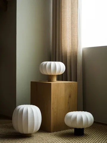 Lunari lampada da tavolo - White-Dark ash, Ø32x24 cm - Watt & Veke