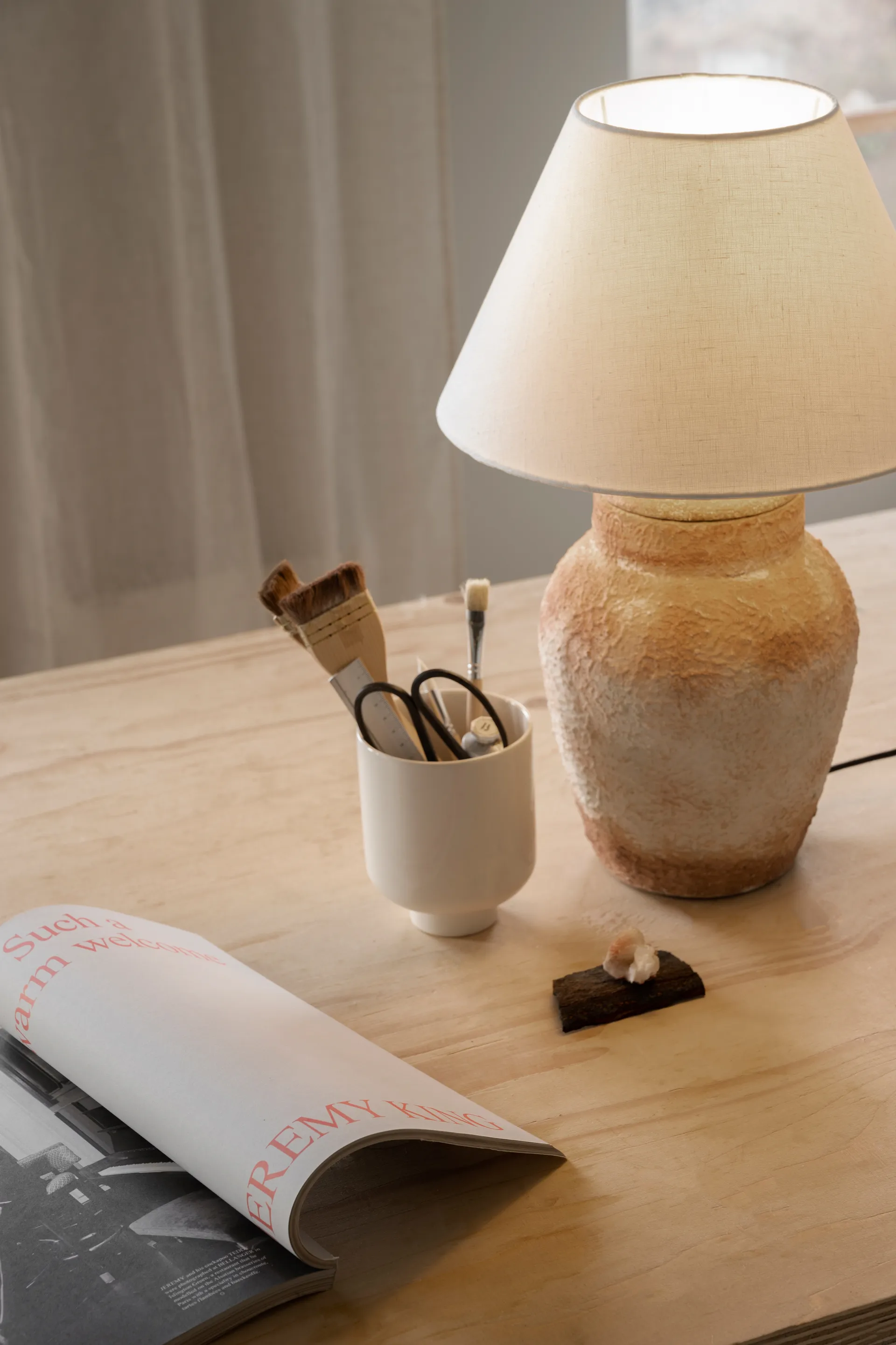 Paralume Basic Wide Ø 25 cm, Bianco Watt & Veke