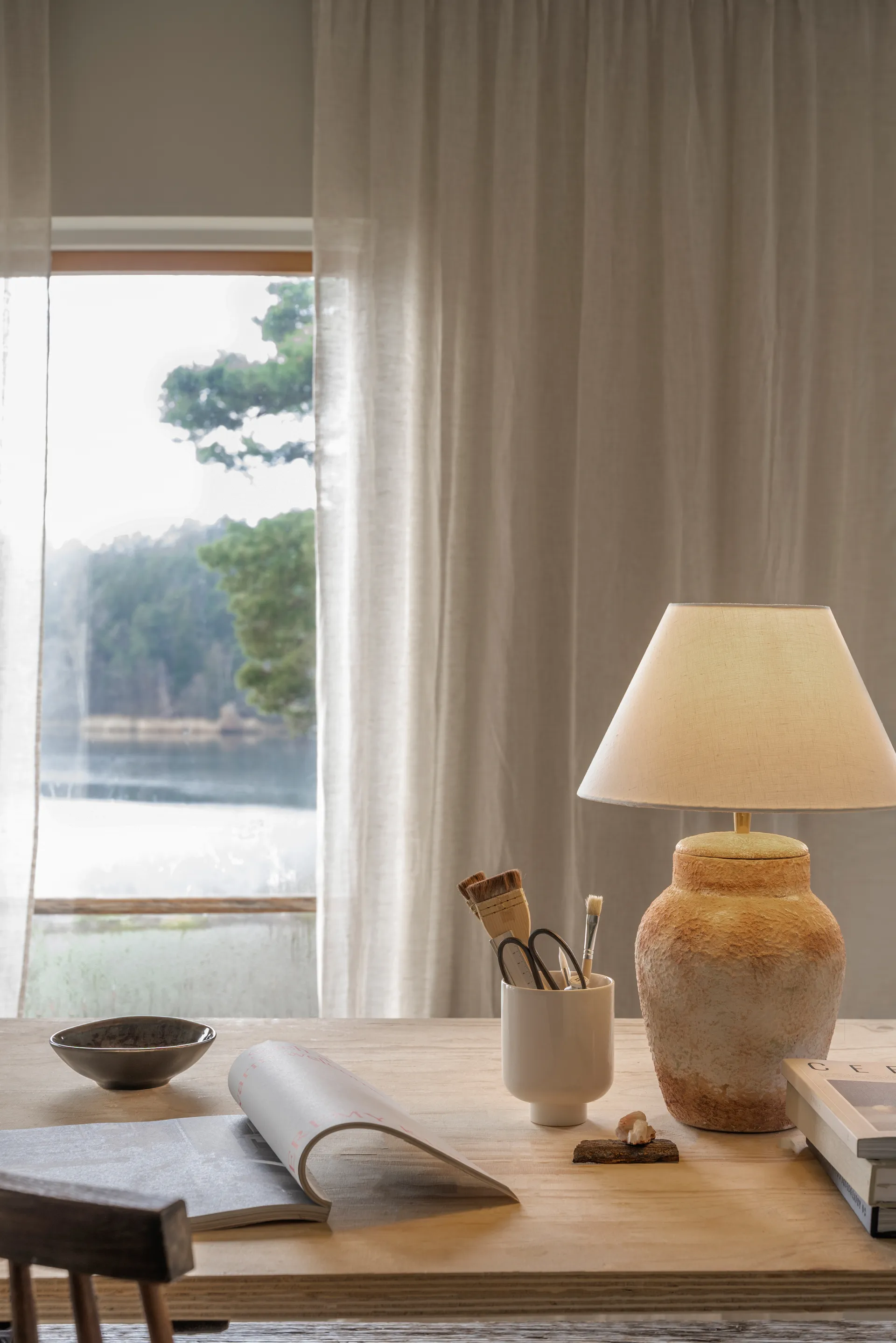 Paralume Basic Wide Ø 25 cm, Bianco Watt & Veke