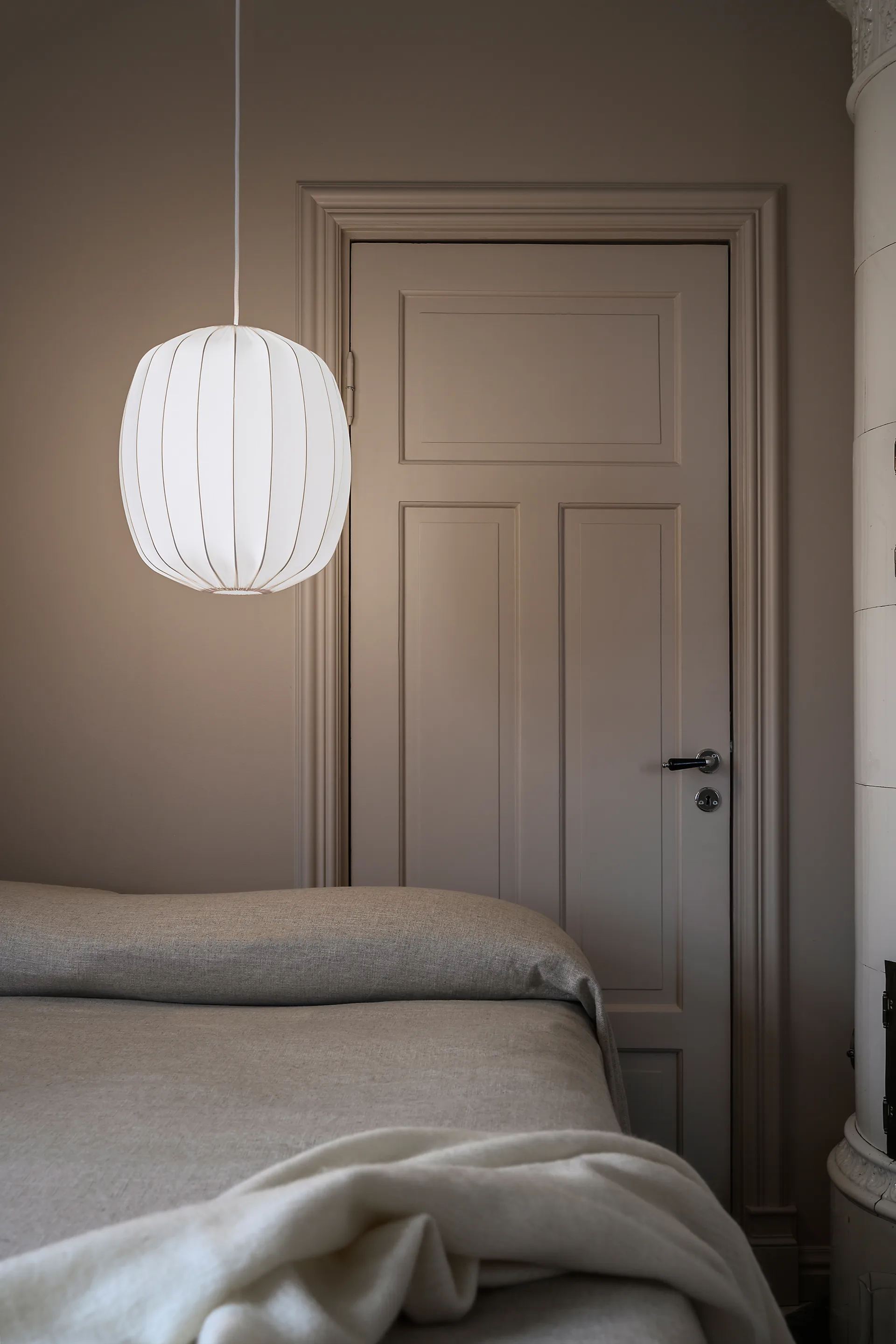 Paralume Prisma in lino Ø 25 cm, Colore naturale Watt & Veke