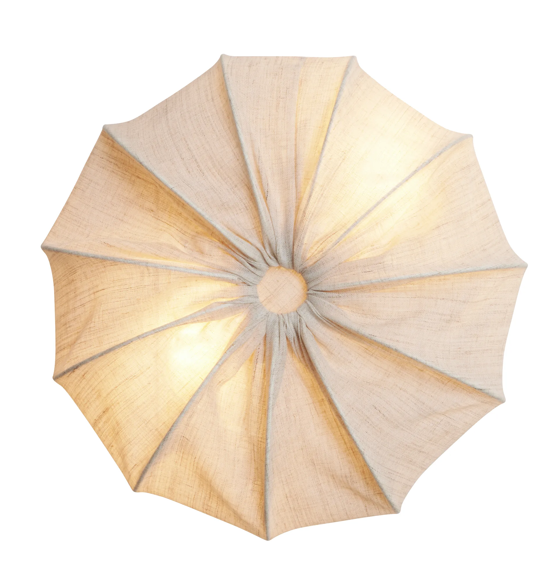 Plafoniera Anna in lino Ø40 cm, Natural Watt & Veke