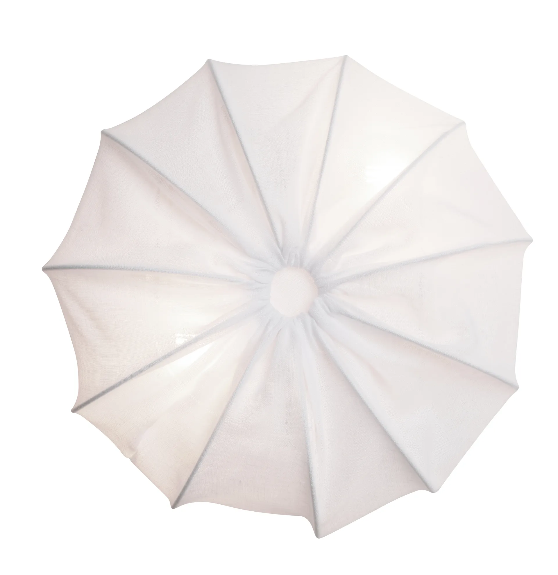 Plafoniera Anna in lino Ø40 cm, White Watt & Veke