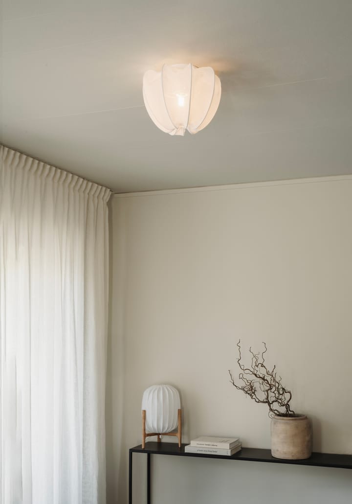 Plafoniera mini Anna Ø30 cm, Lino bianco Watt & Veke