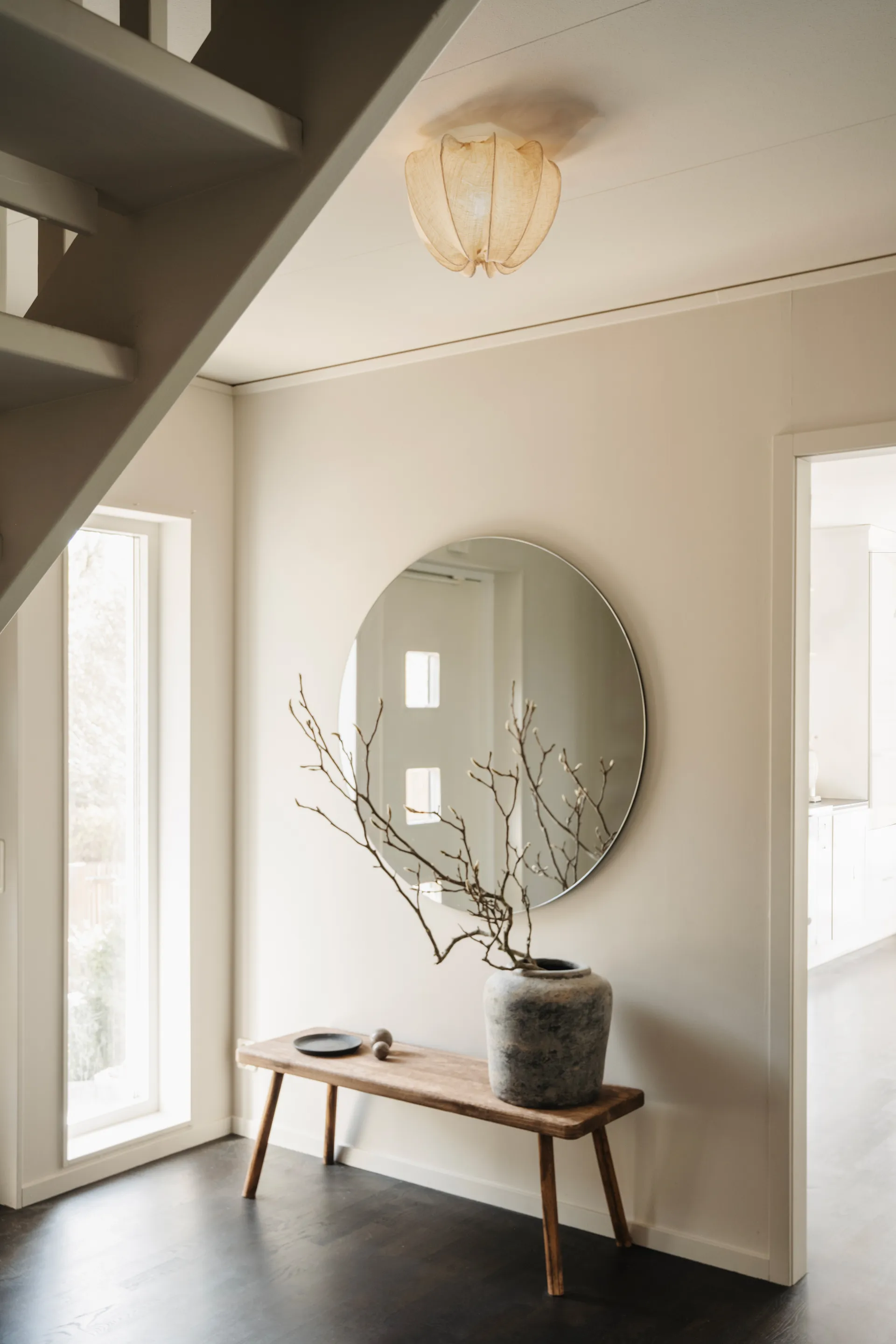 Plafoniera mini Anna Ø30 cm, Lino naturale Watt & Veke