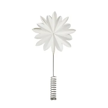 Puntale a forma stella Karla per albero di Natale da 35 cm - Bianco - Watt & Veke