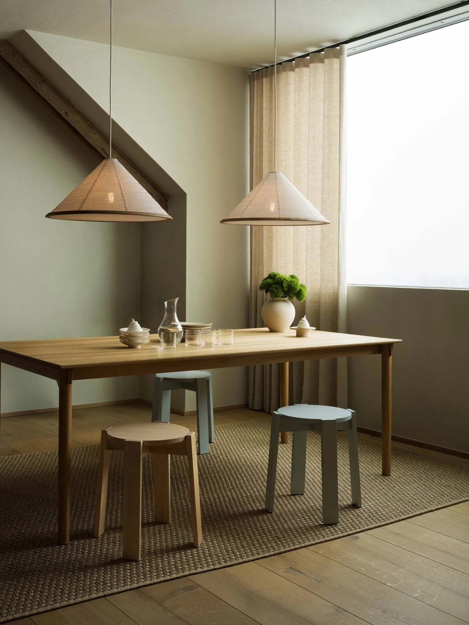 Shiro lampada a sospensione, White, Ø60x29 cm Watt & Veke