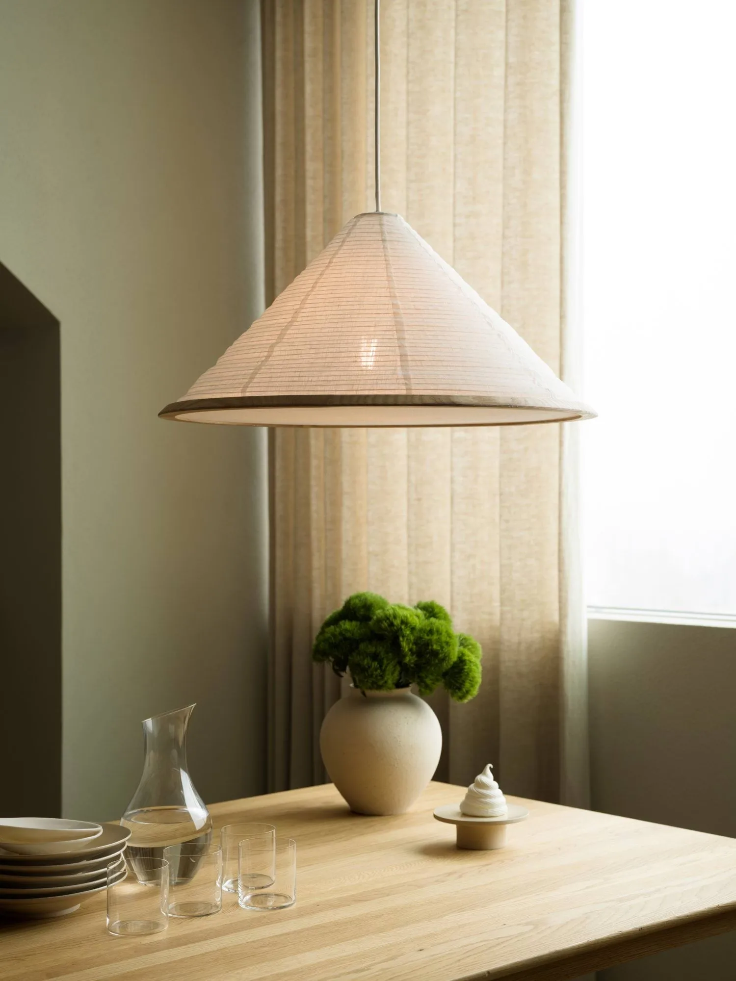 Shiro lampada a sospensione, White, Ø60x29 cm Watt & Veke