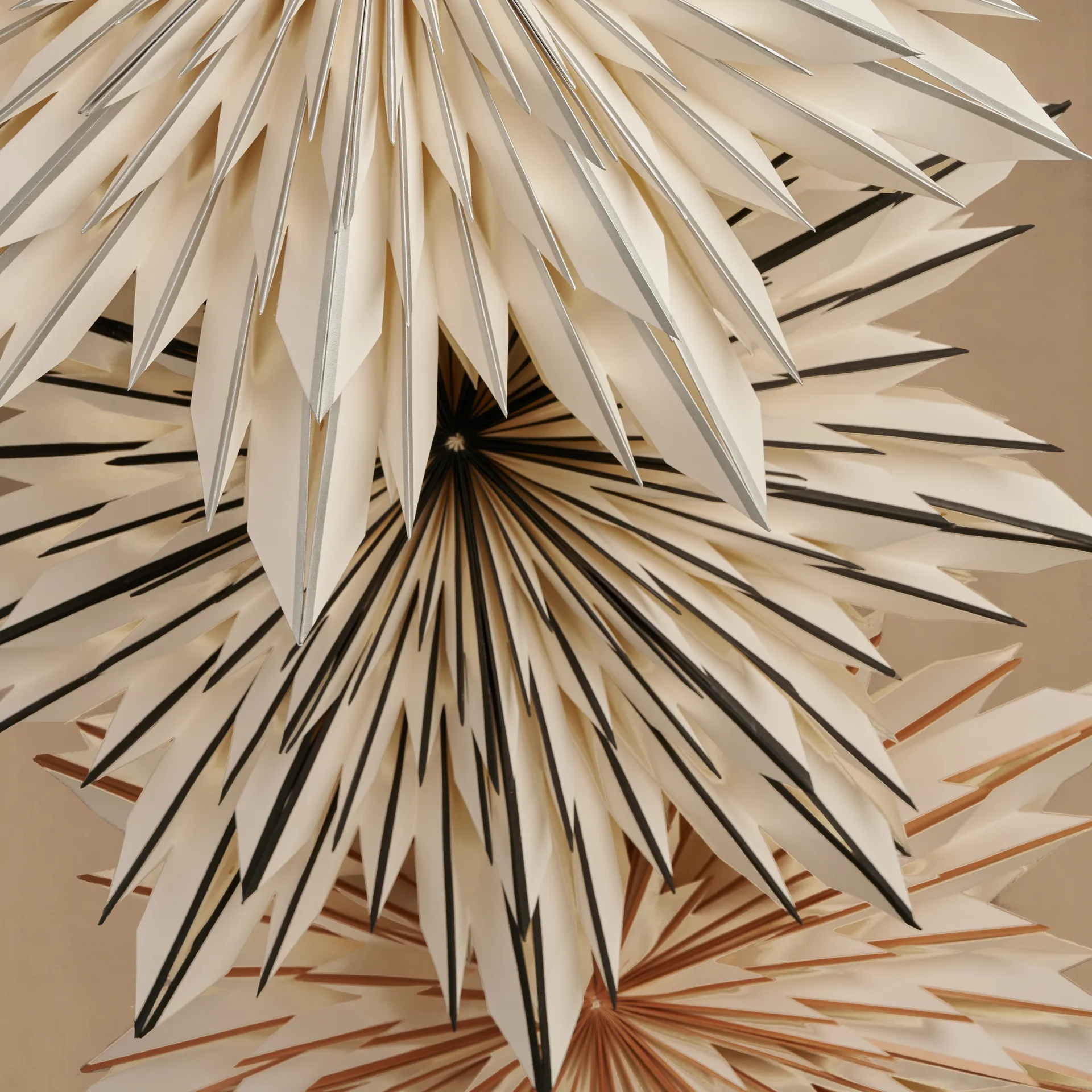 Stella dell'Avvento Elsa, 60 cm, Bianco, oro Watt & Veke