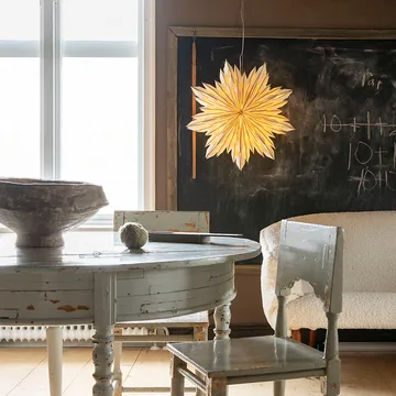 Stella dell'Avvento Elsa, 60 cm - Bianco, oro - Watt & Veke