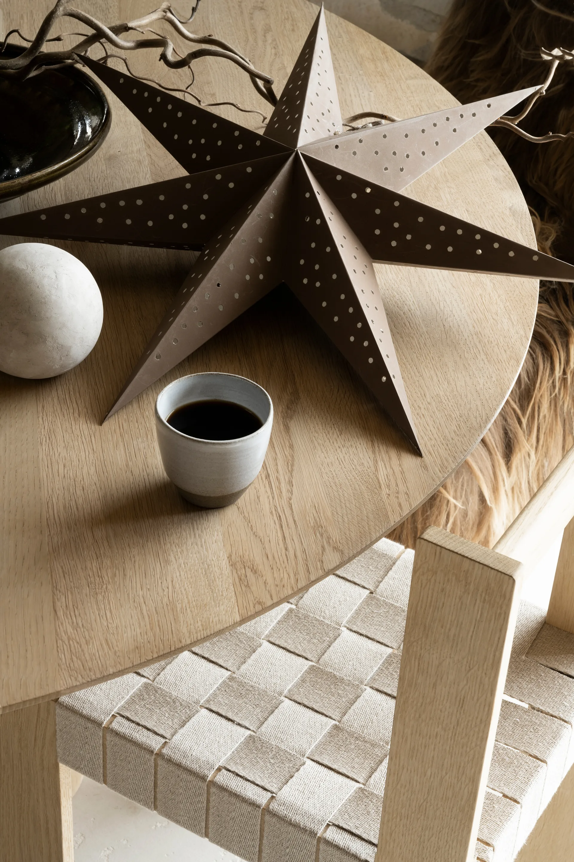 Stella dell'Avvento moca, Ø 60 cm Watt & Veke