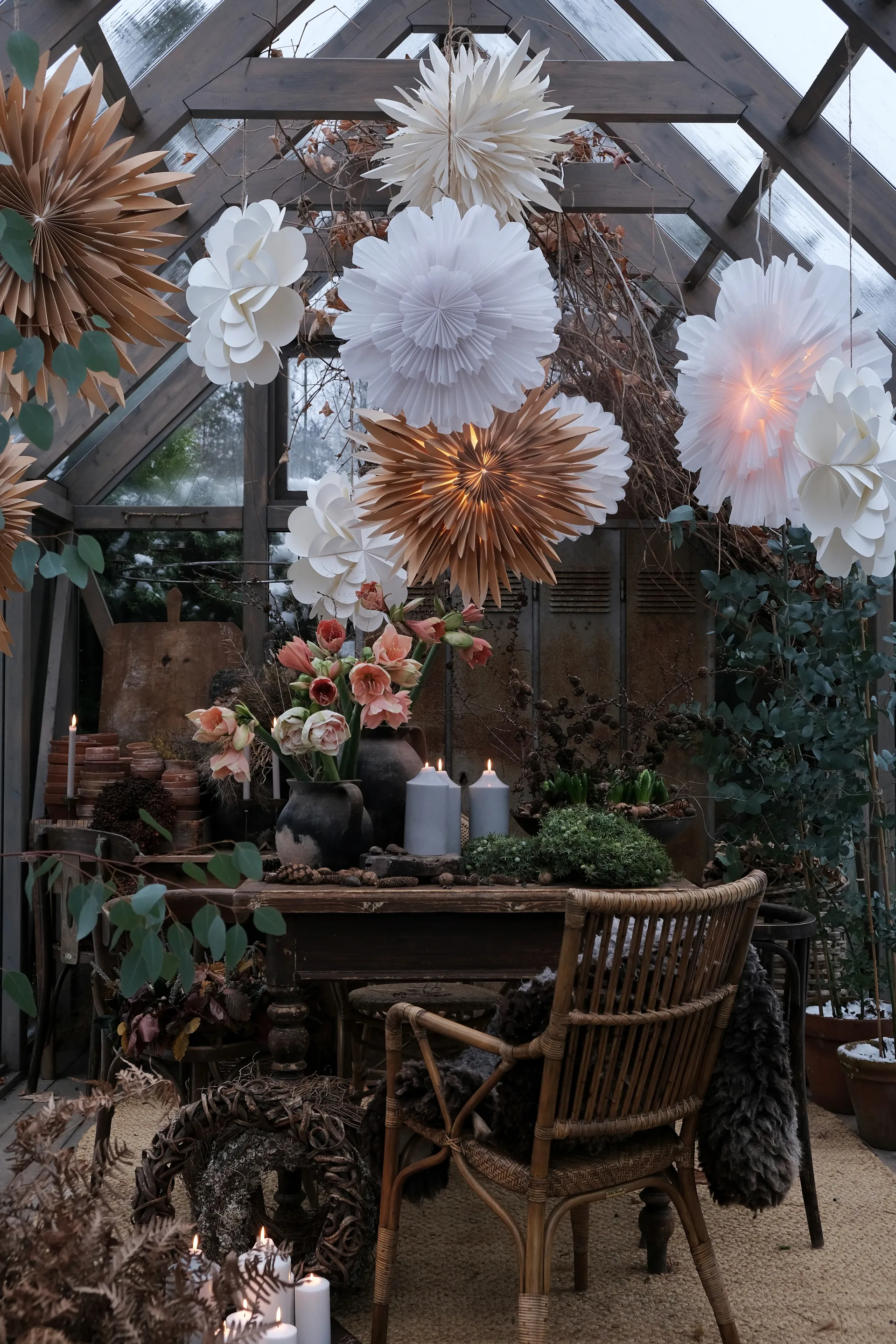 Stella di Natale Eldig Ø70 cm, Bianco Watt & Veke