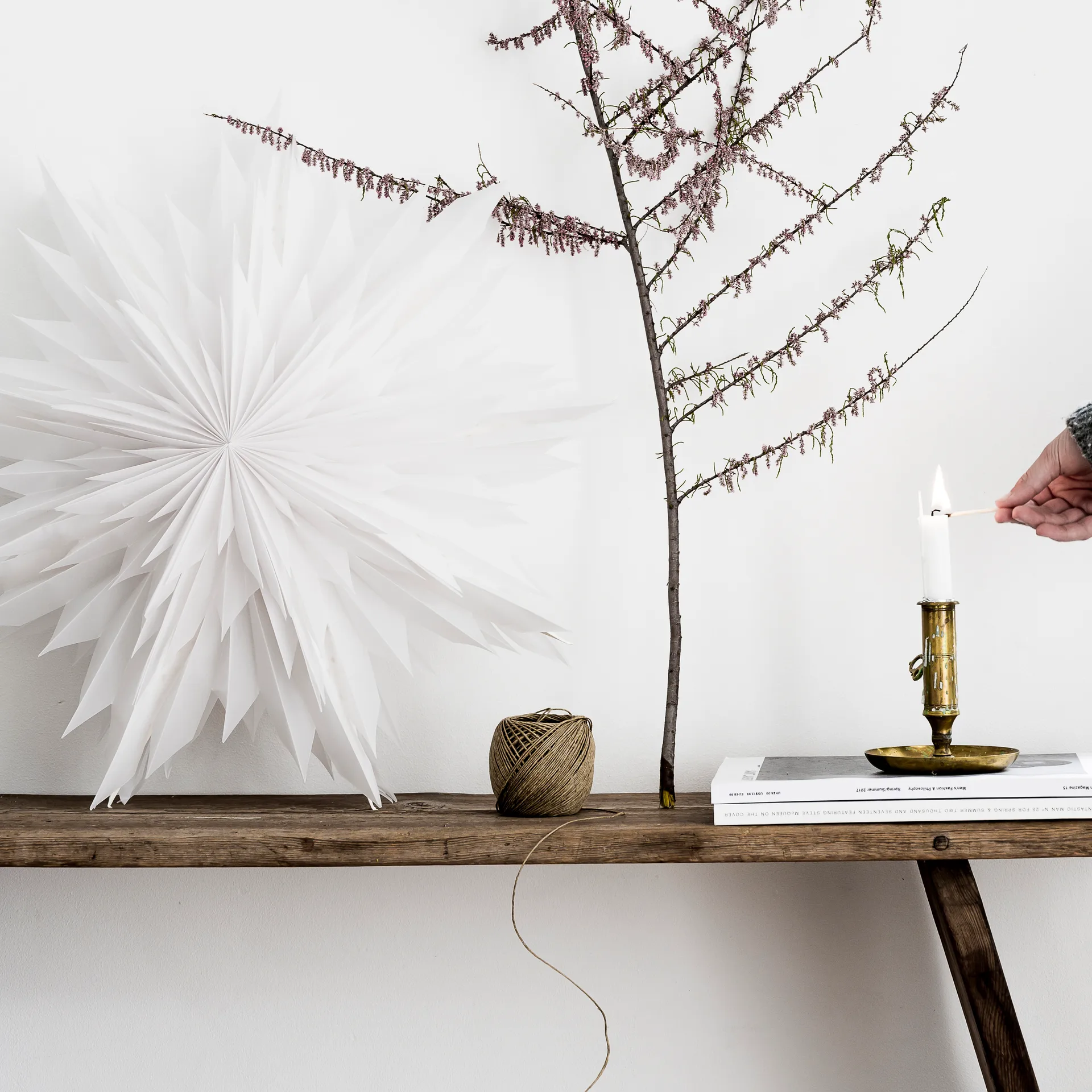 Stella di Natale Oslo Ø 60 cm, Bianco Watt & Veke