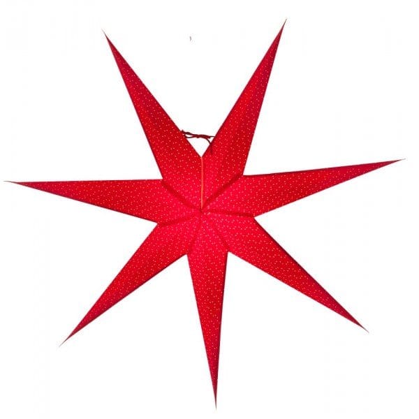 Stella di Natale sottile Aino, rossa - 80 cm - Watt & Veke