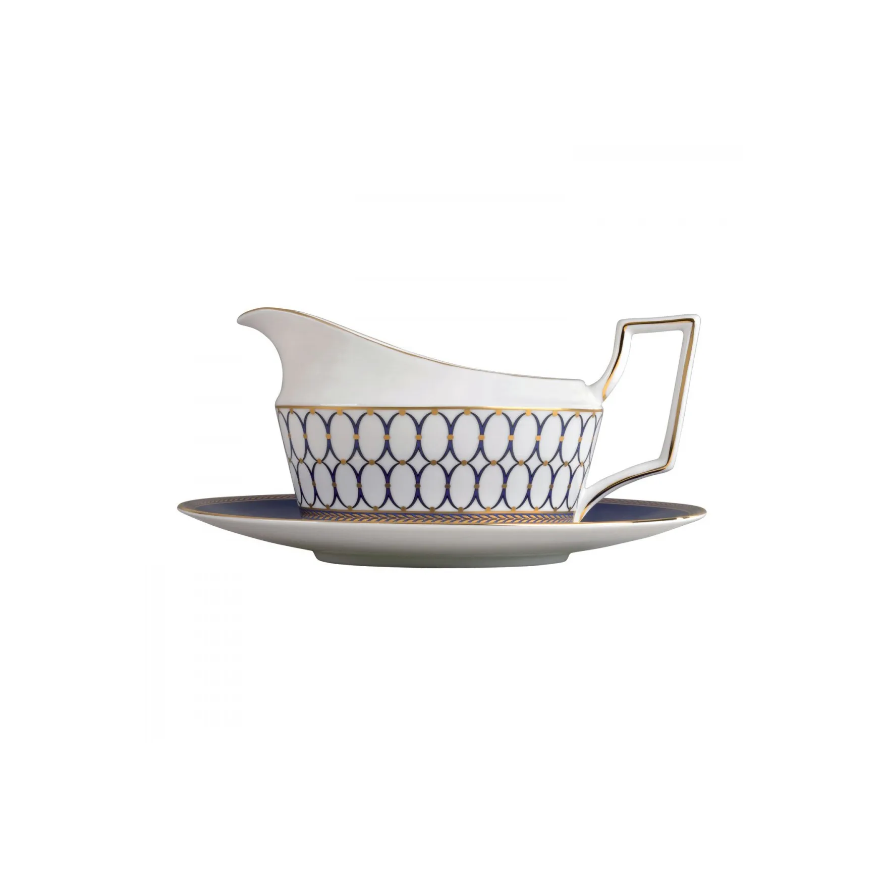 Salsiera Renaissance Gold, bianco Wedgwood