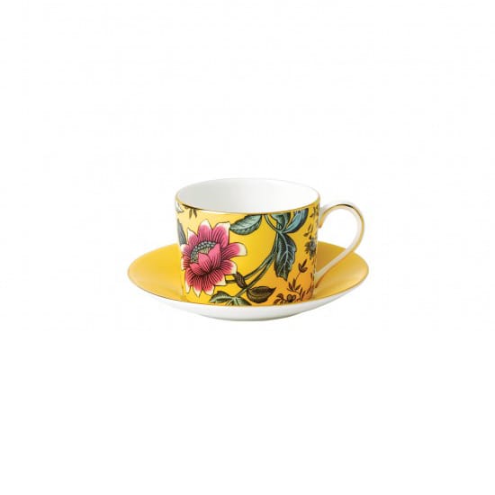 Tazza con piattino Wonderlust - yellow tonquin - Wedgwood