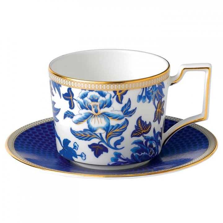 Tazzina da tè con piattino Hibiscus - floral - Wedgwood