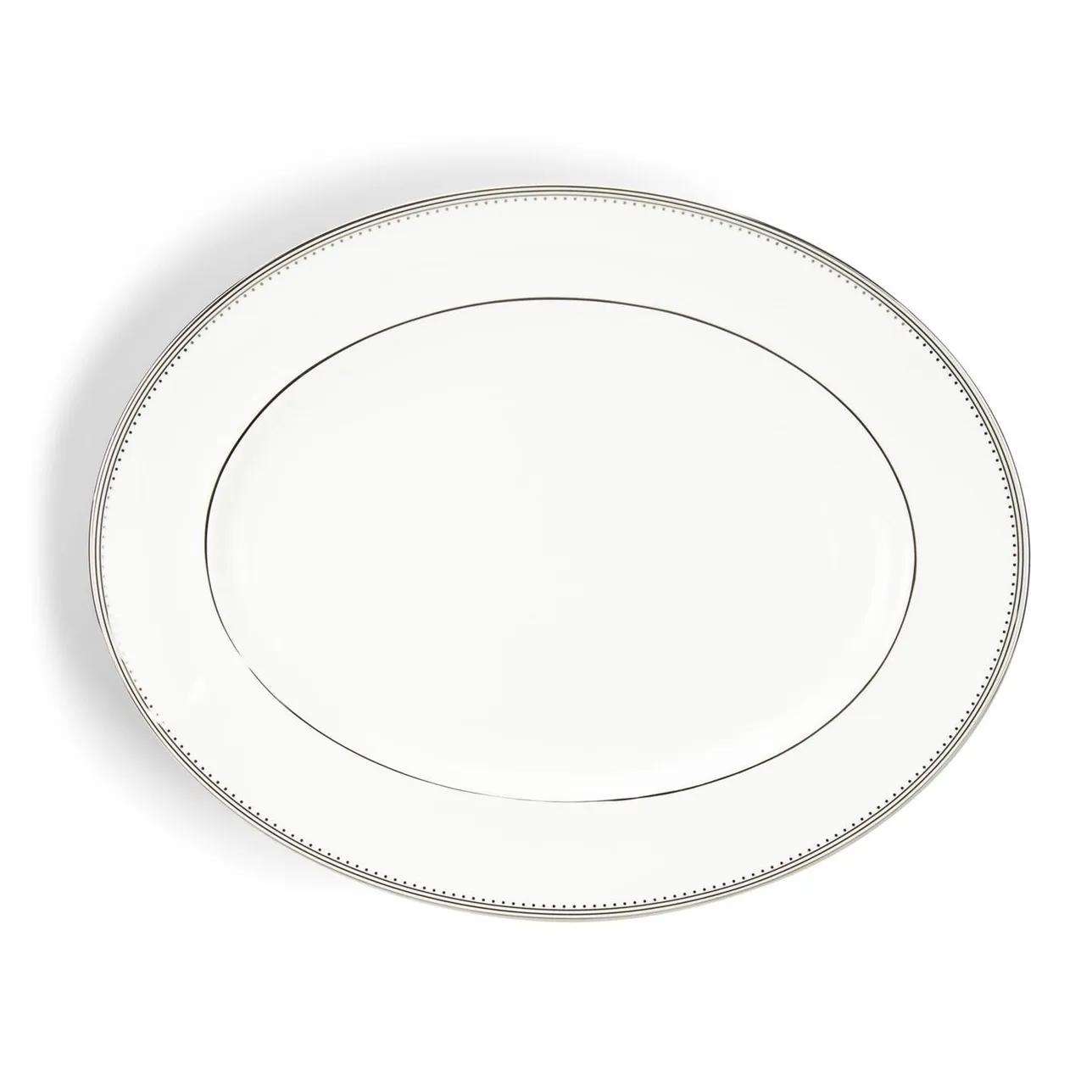 Vera Wang Grosgrain piatto ovale, White Wedgwood