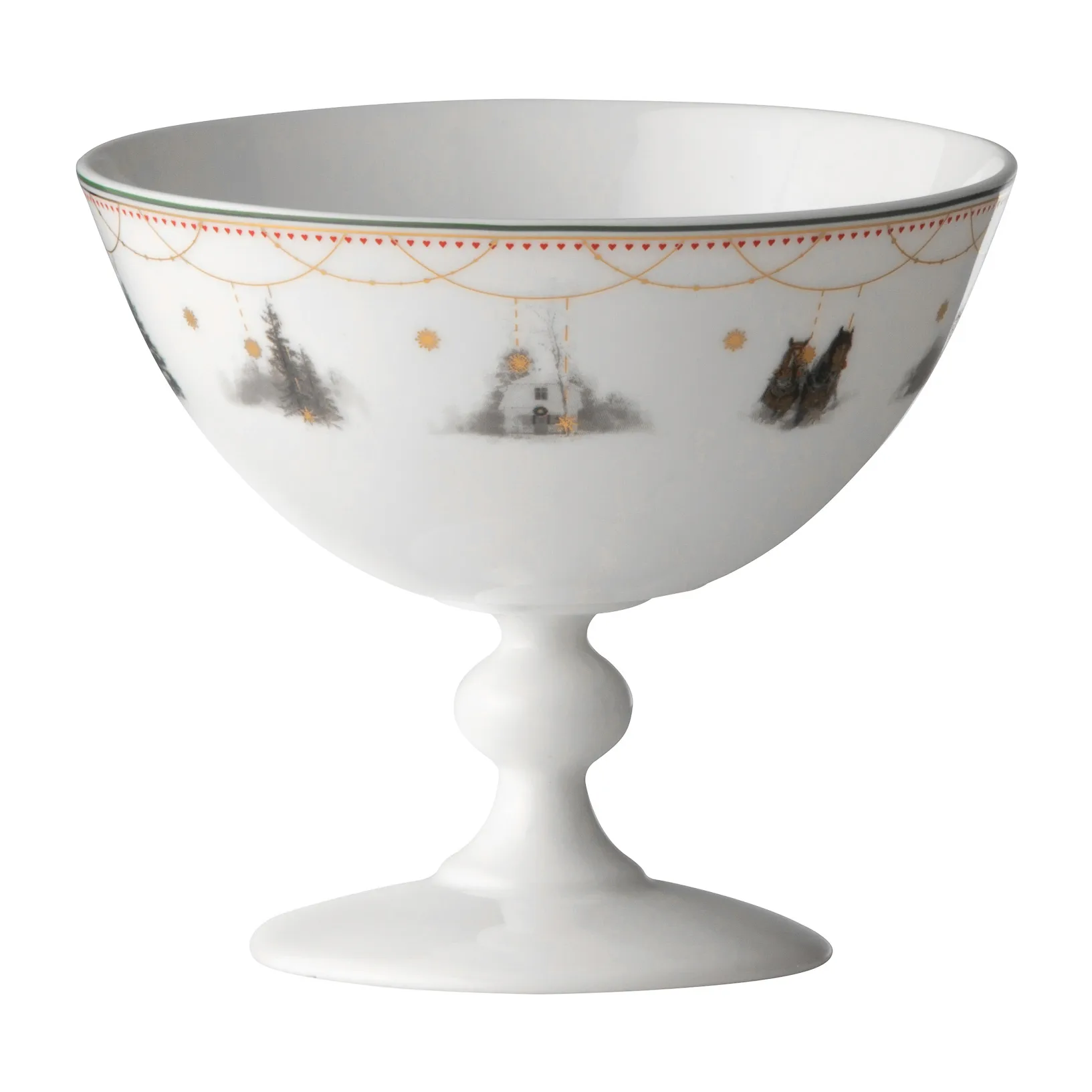 Ciotola con piede Julemorgen Story, Ø 13 cm
​ Wik & Walsøe