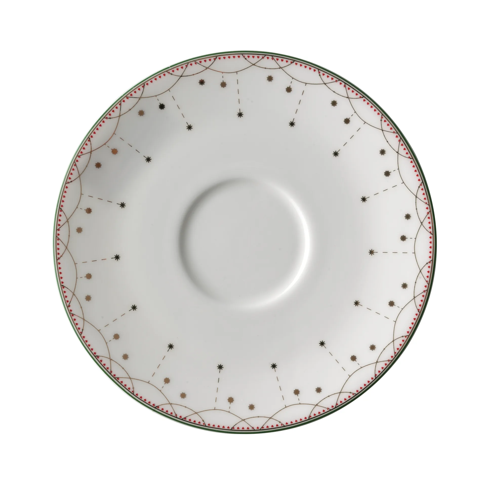 Piattino per tazzina 30 cl Julemorgen , bianco Wik & Walsøe