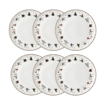 Piatto Julemorgen Ø20 cm confezione da 6 - Wik & Walsøe