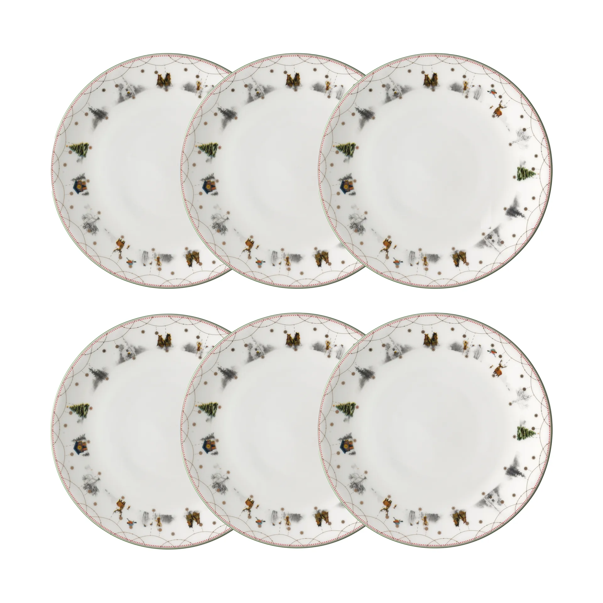 Piatto Julemorgen Ø28 cm confezione da 6 Wik & Walsøe
