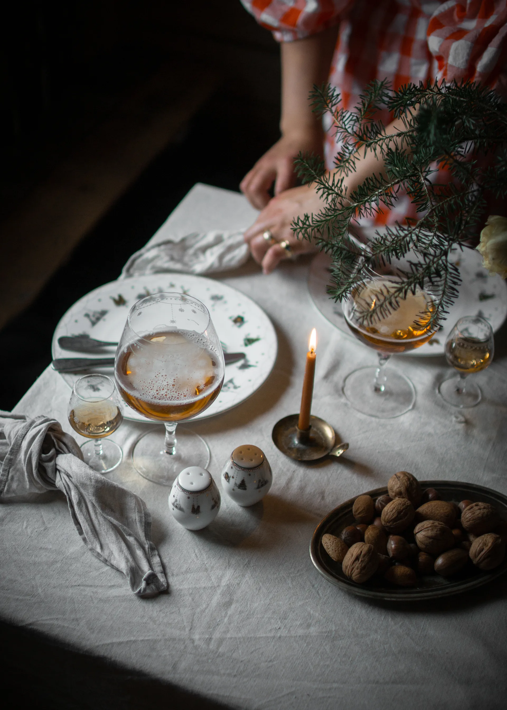 Saliera e pepiera Julemorgen Story 2 pezzi, Bianco Wik & Walsøe