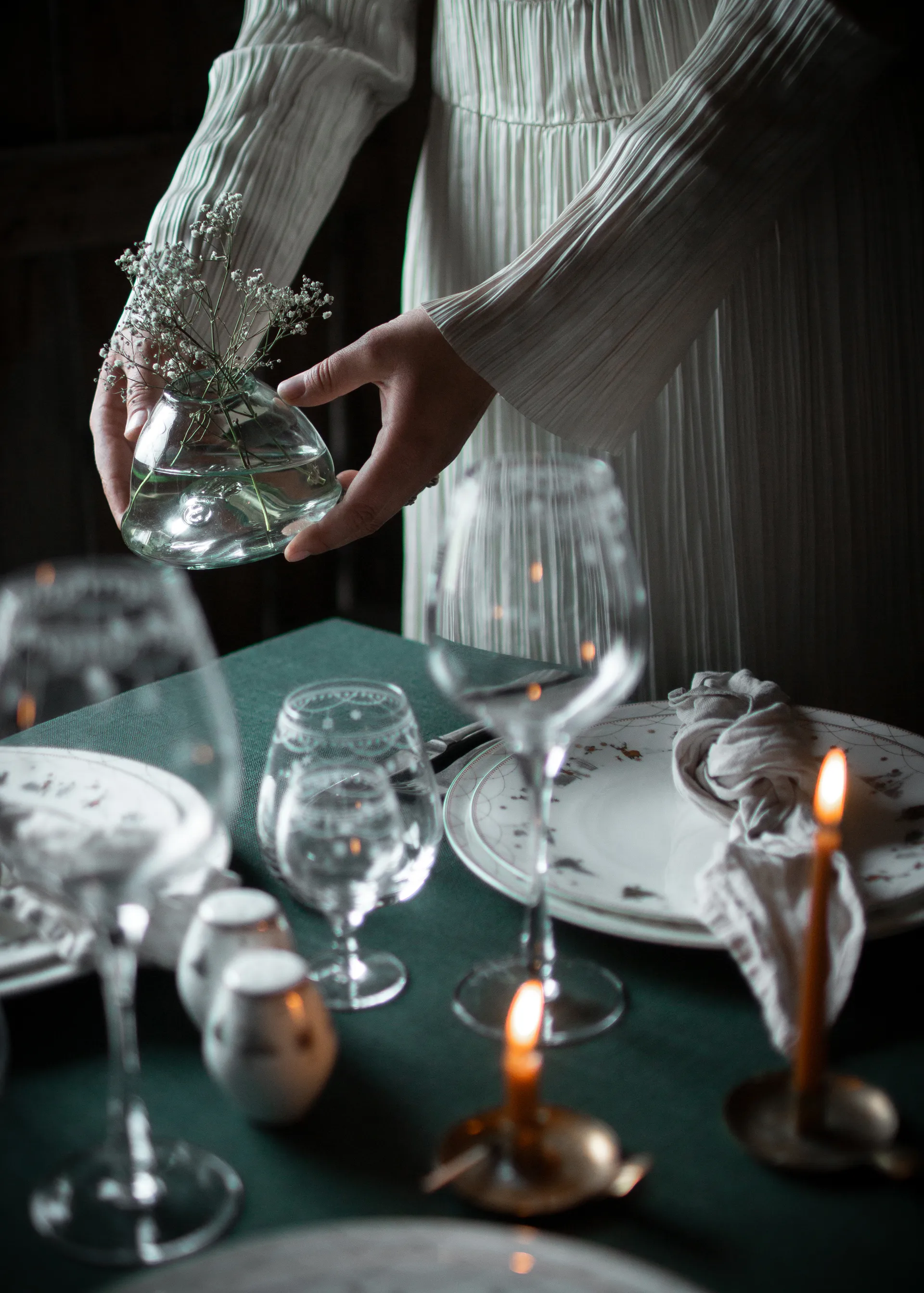 Saliera e pepiera Julemorgen Story 2 pezzi, Bianco Wik & Walsøe