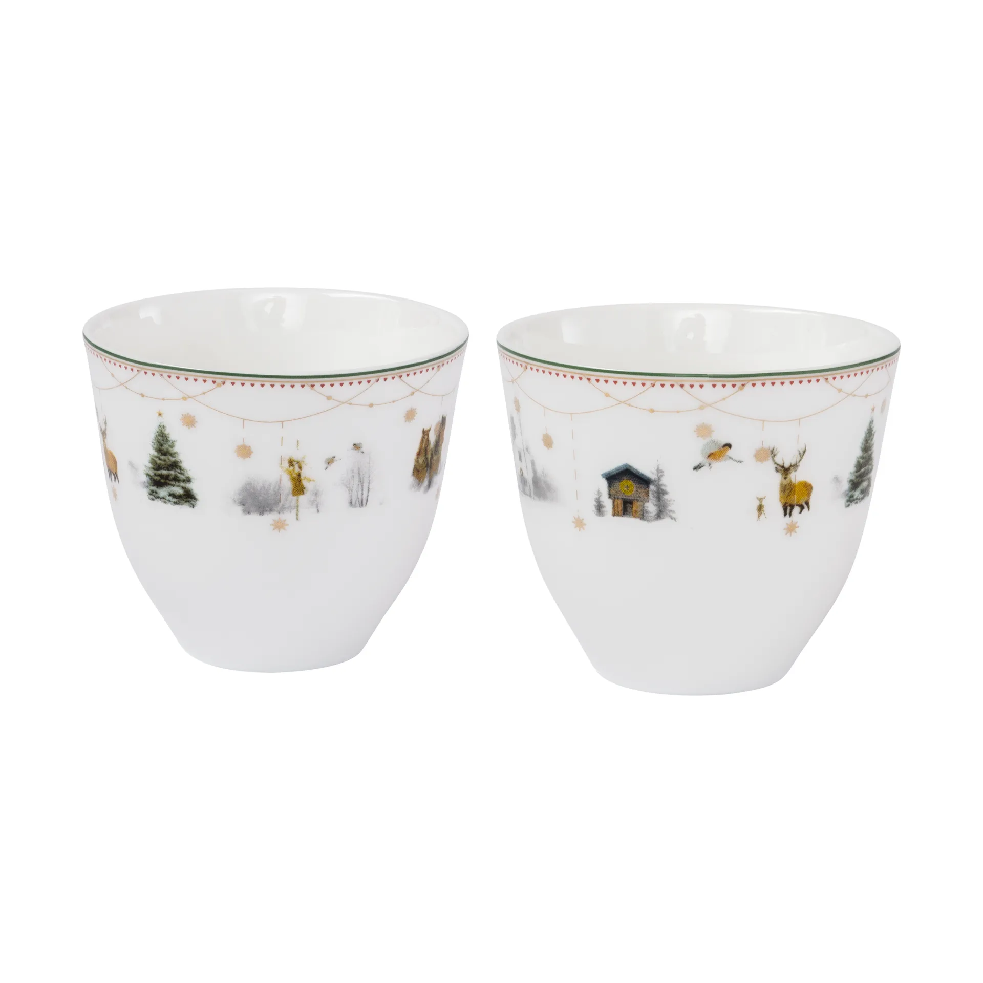 Set di 2 tazze Julemorgen Story 20 cl, Bianco Wik & Walsøe