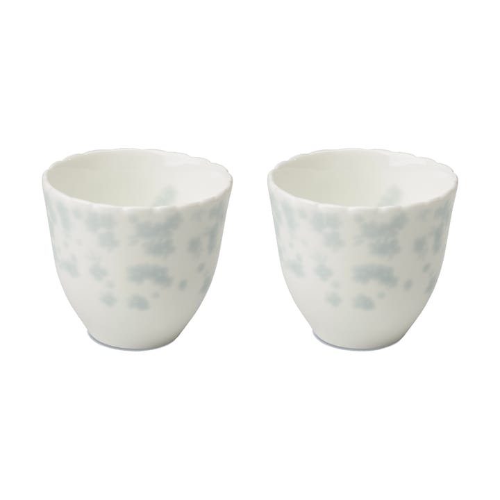 Tazza con decorazione floreale 20 cl confezione da 2 - Azzurro - Wik & Walsøe