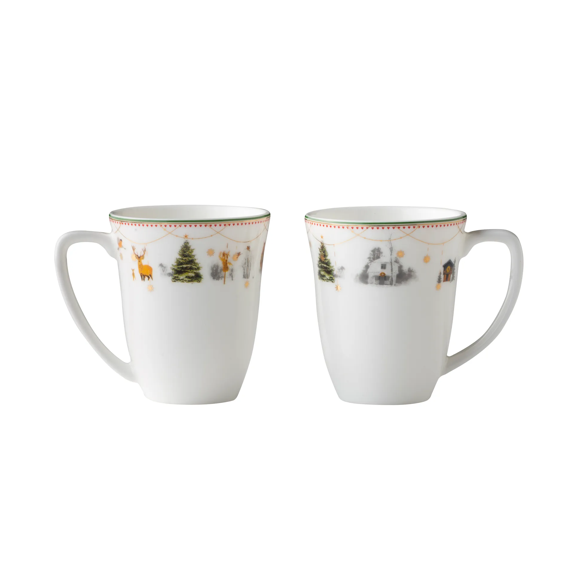 Tazza per vin brulé Julemorgen confezione da 2 , Bianco-multicolore Wik & Walsøe