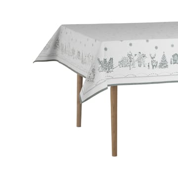 Tovaglia Julemorgen - Bianco-verde, 140x240 cm - Wik & Walsøe