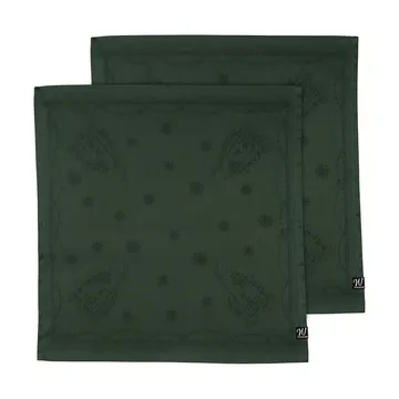 Tovagliolo di stoffa 45x45 cm Julemorgen confezione da 2 - Verde - Wik & Walsøe
