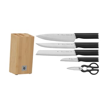 Portacoltelli Kineo con 4 coltelli e forbici - Acciaio inox - WMF