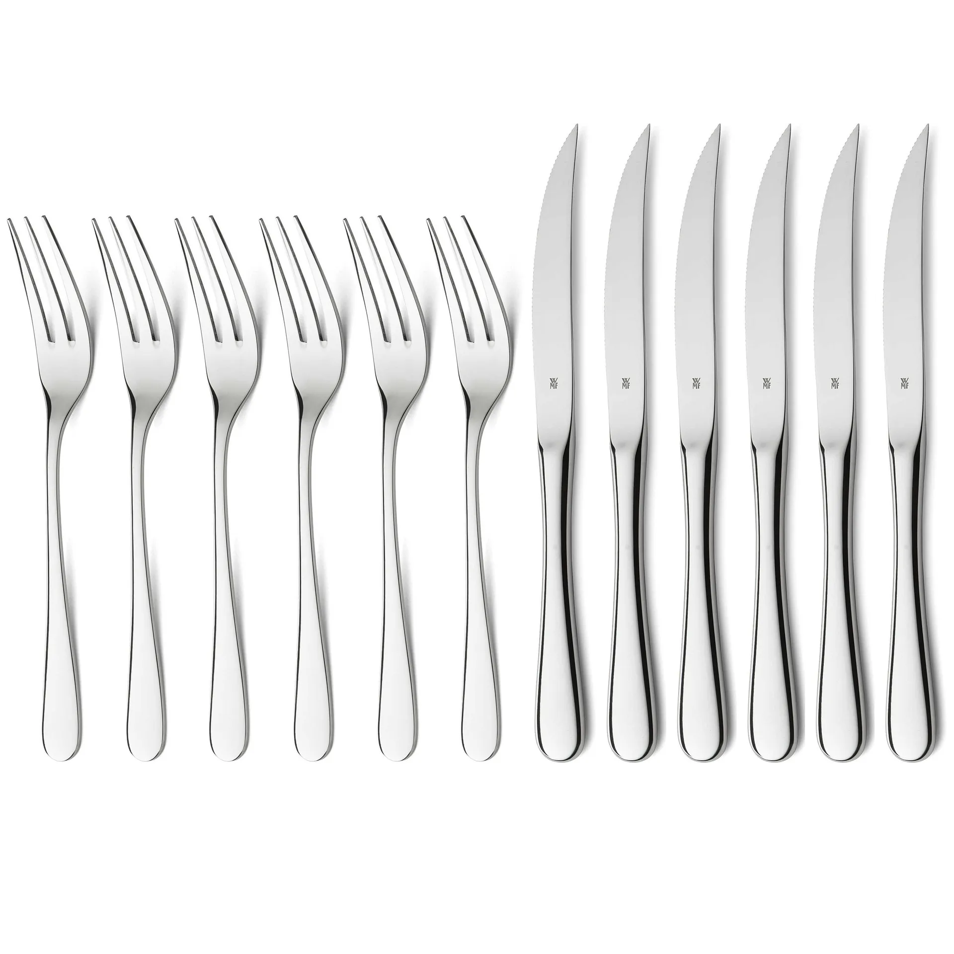 Posate per barbecue Geschenkidee 12 pezzi, Acciaio inossidabile WMF