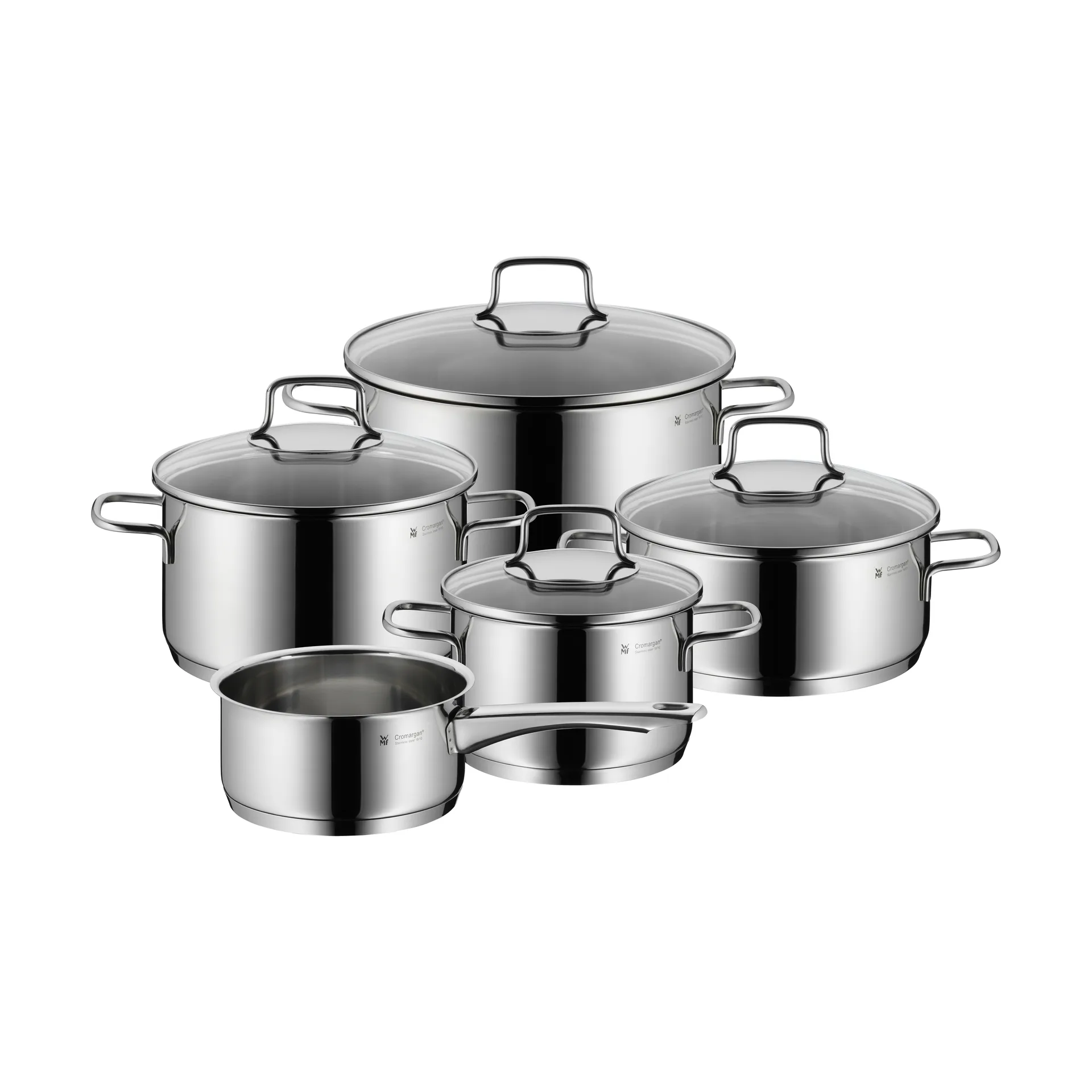 Set di 5 pentole Astoria, Acciaio inox WMF