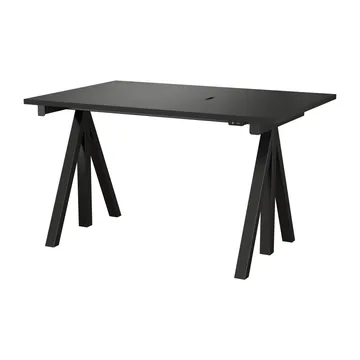 Scrivania regolabile in altezza Works nera 78x120 cm - Works