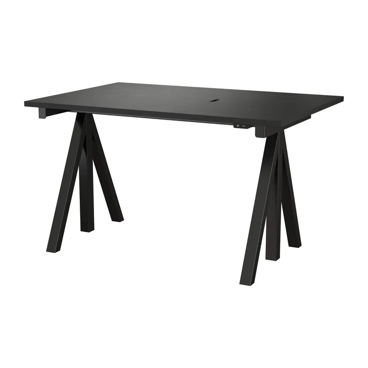 Scrivania regolabile in altezza Works nera 78x120 cm - Works
