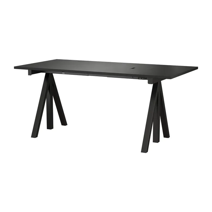Scrivania regolabile in altezza Works nera 78x160 cm - Works