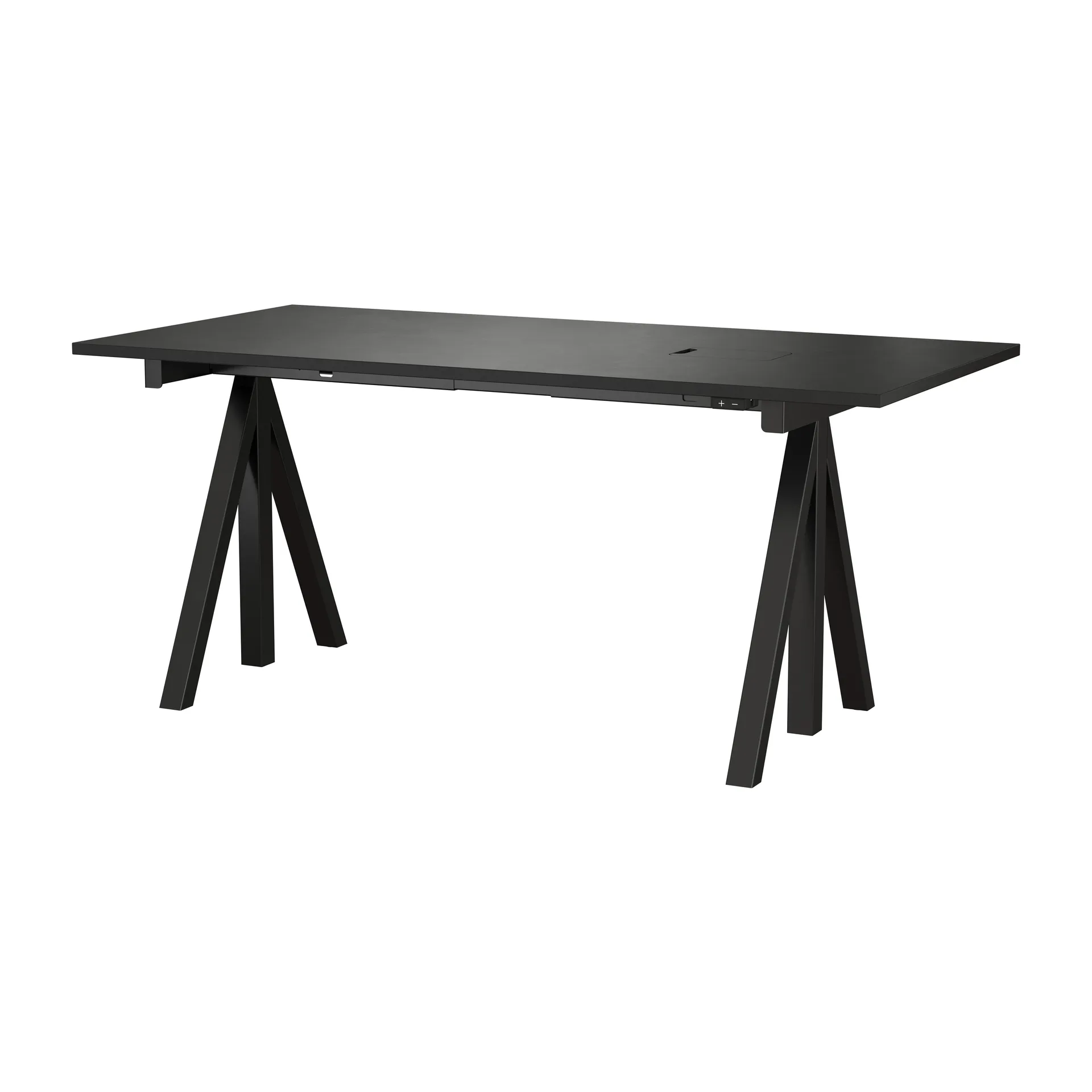 Scrivania regolabile in altezza Works nera 78x160 cm Works