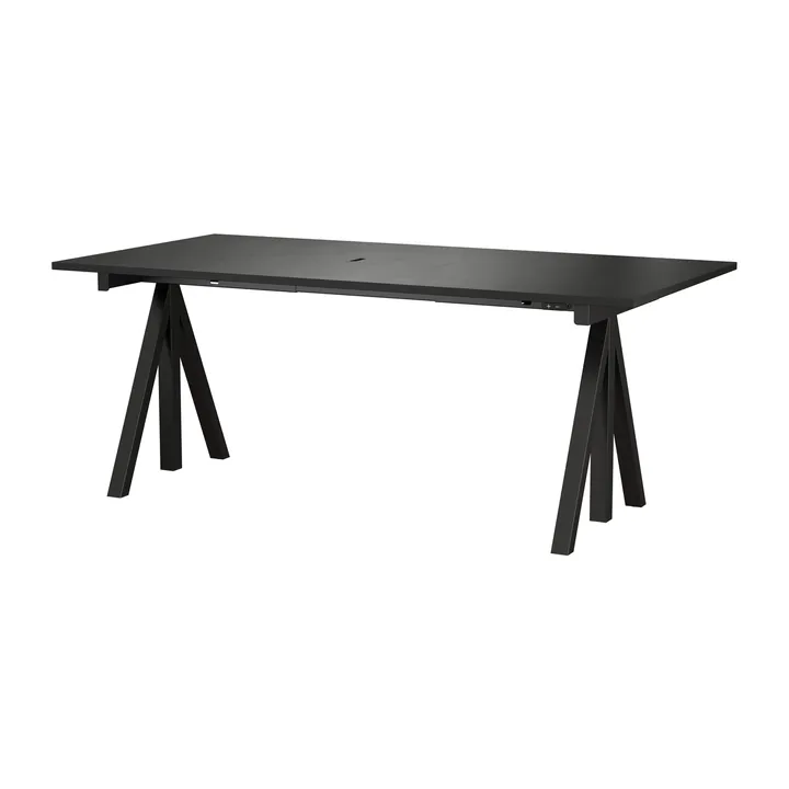 Scrivania regolabile in altezza Works nera 90x180 cm - Works