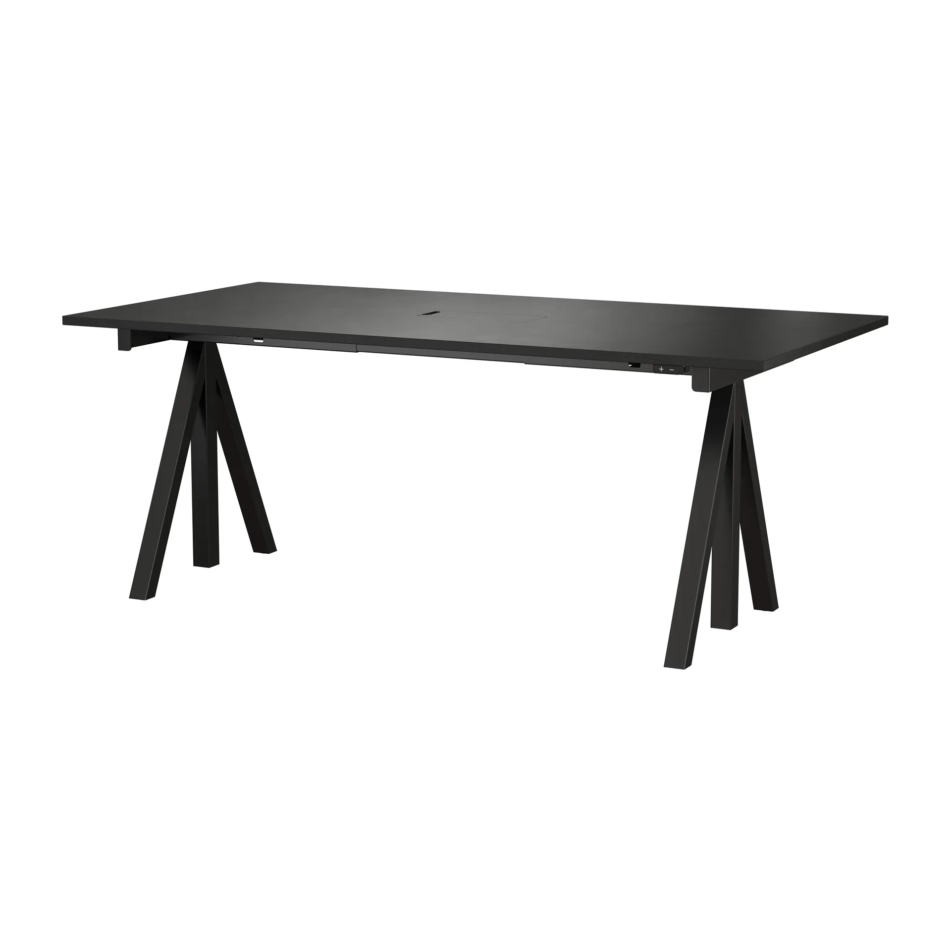 Scrivania regolabile in altezza Works nera 90x180 cm Works