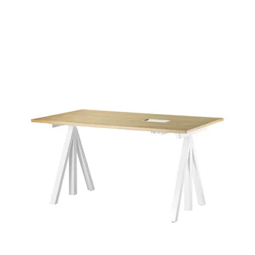 Works scrivania - rovere & bianco - Works