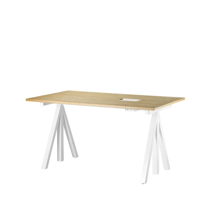 Works scrivania - rovere & bianco - Works