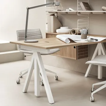 Works scrivania - rovere & bianco - Works