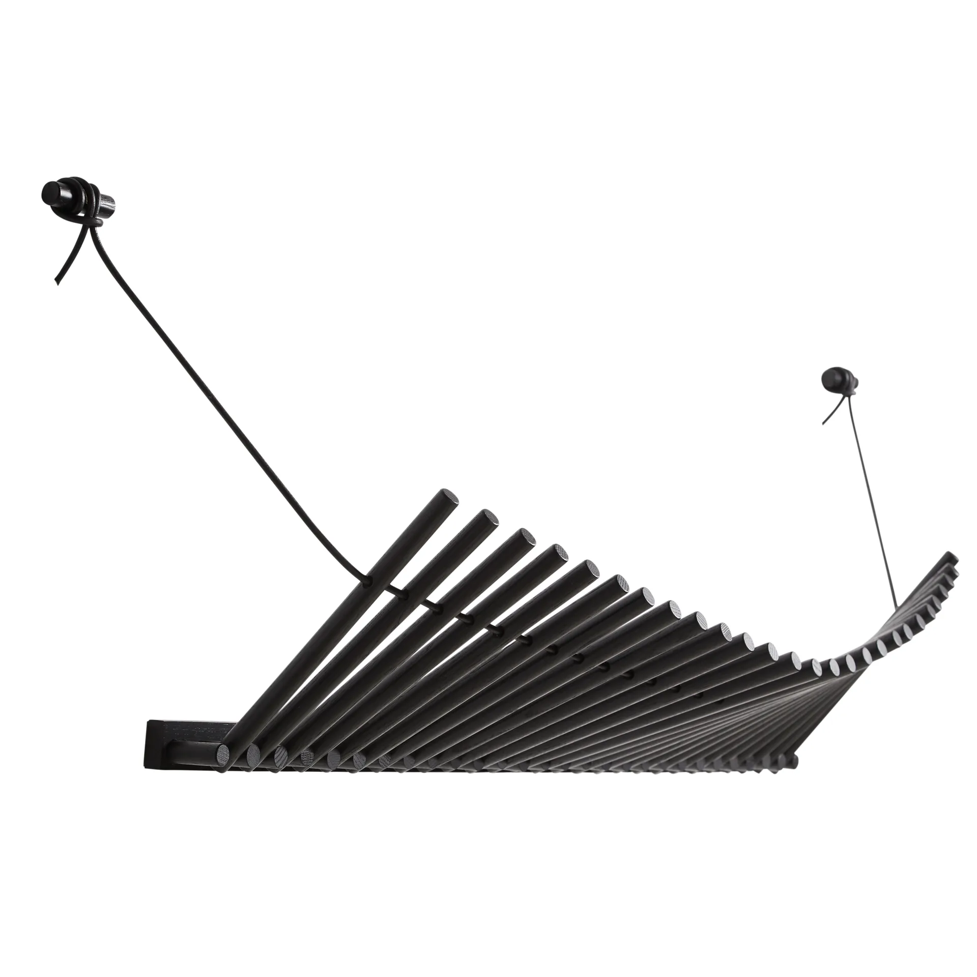 Appendiabiti Knaegt , rovere verniciato nero Woud