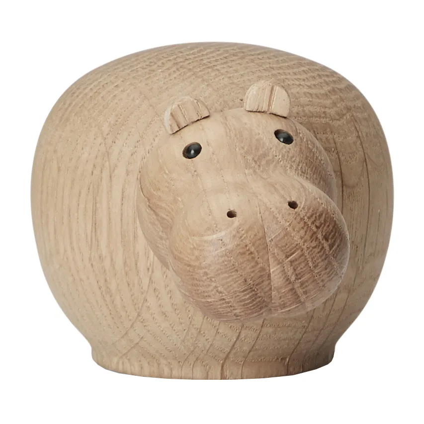 Ippopotamo in legno Hibiscus, Mini Woud