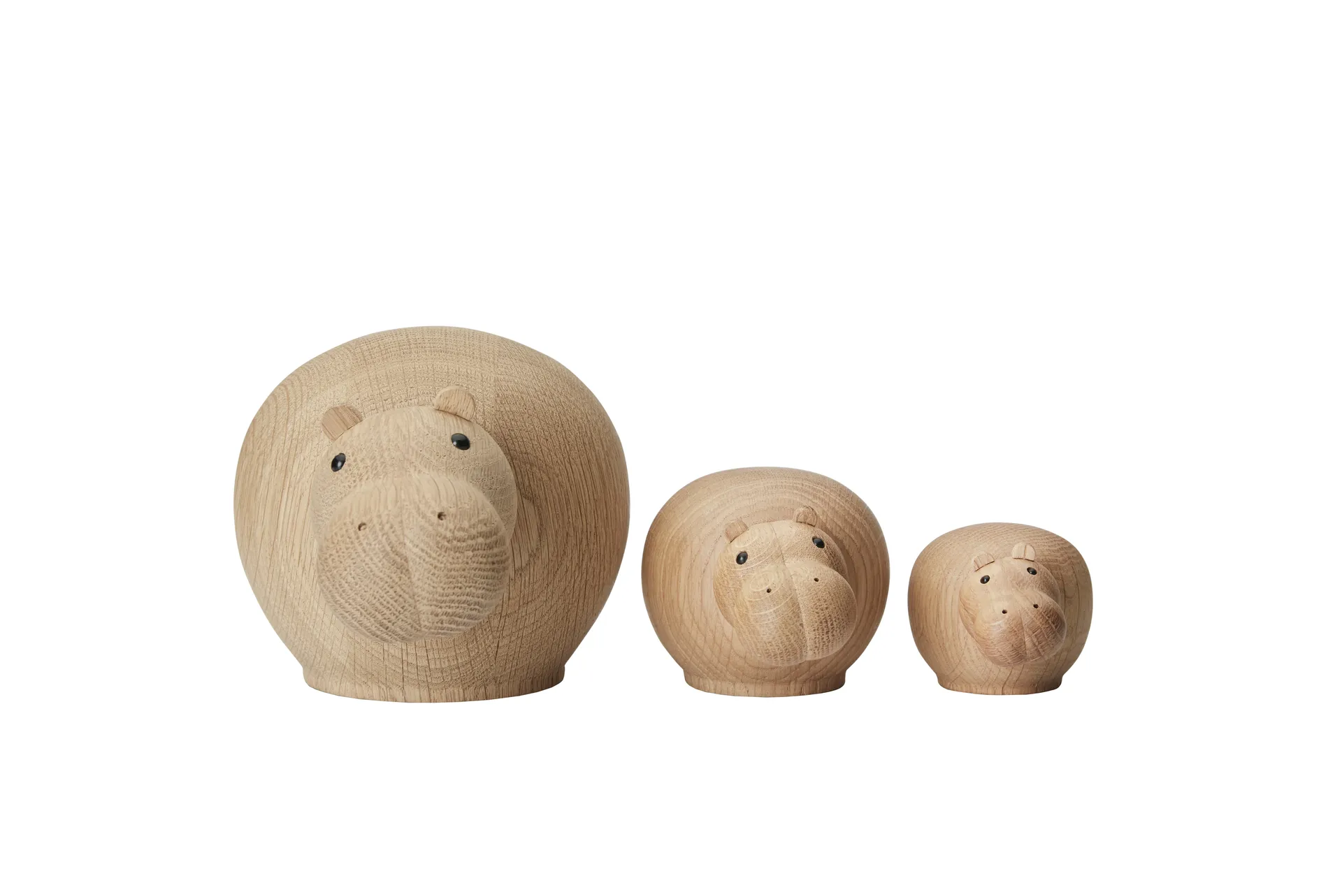 Ippopotamo in legno Hibiscus, Mini Woud
