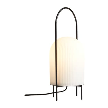Lampada da tavolo Ghost - Nero-vetro opalino bianco - Woud