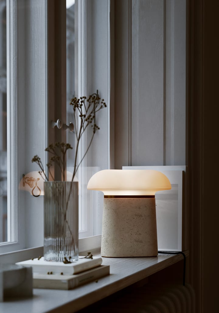 Lampada da tavolo Nova, Ivory Woud